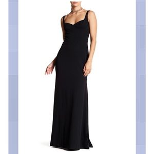 Vera Wang sweetheart neckline black formal gown